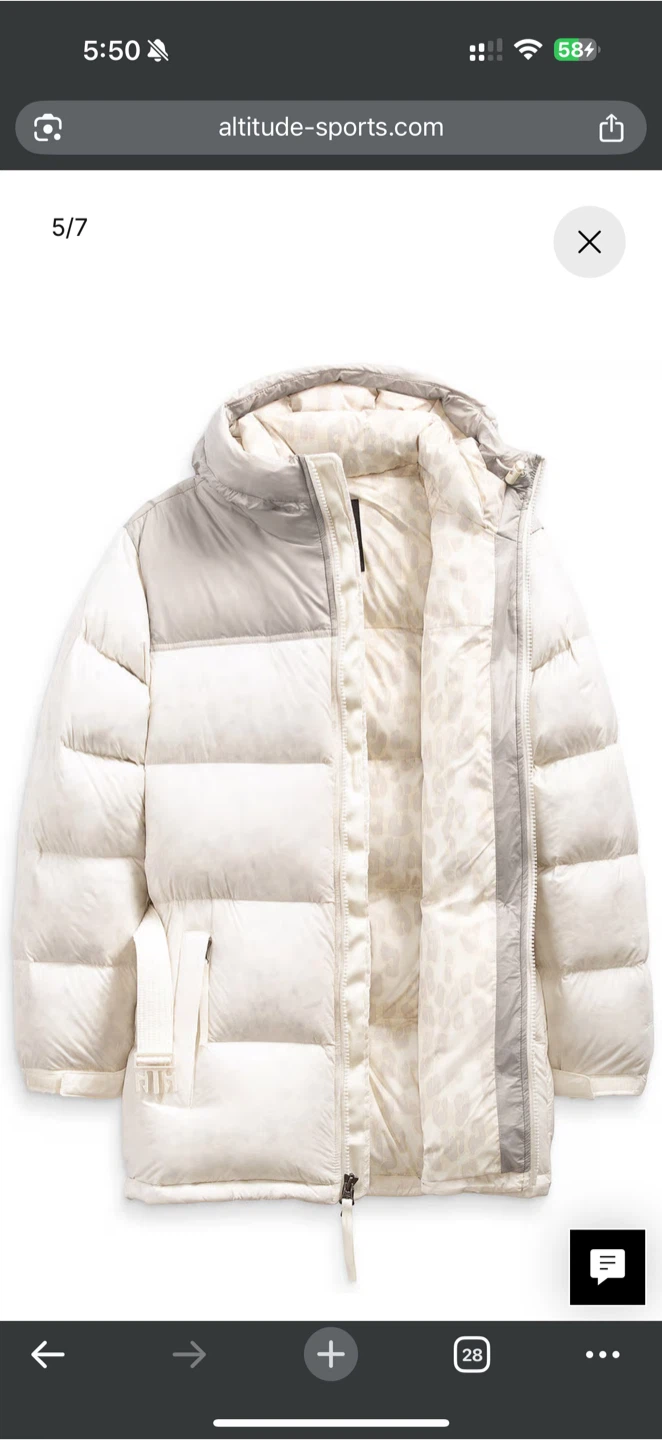 The North Face Nuptse Puffer Jacket - Cream BNWT - photo 2