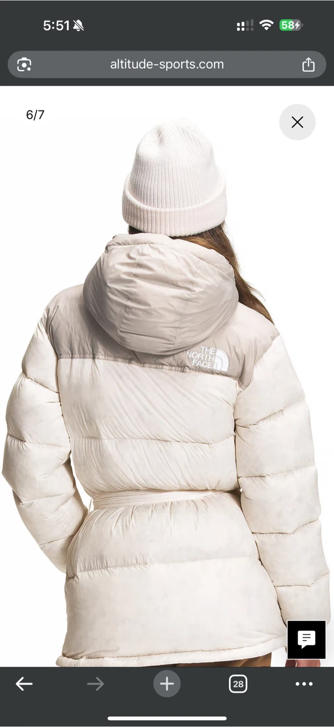 The North Face Nuptse Puffer Jacket - Cream BNWT - photo 3
