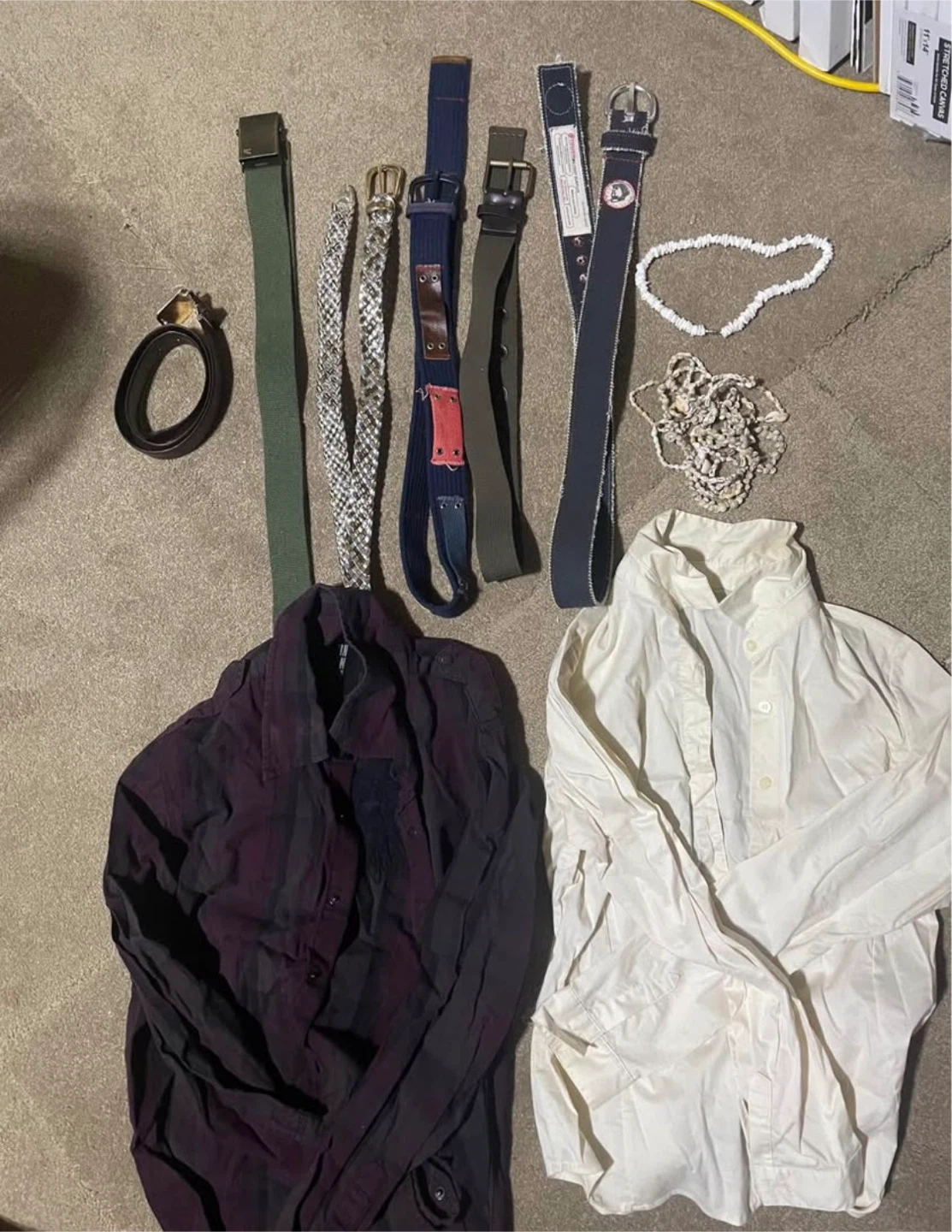 Assorted Belts and Accessories