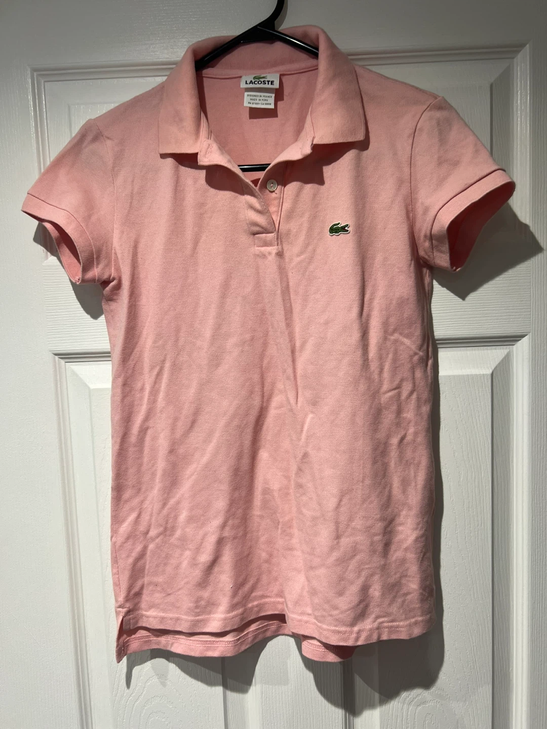 Lacoste Women's Polo Shirt - Size 38, Pink