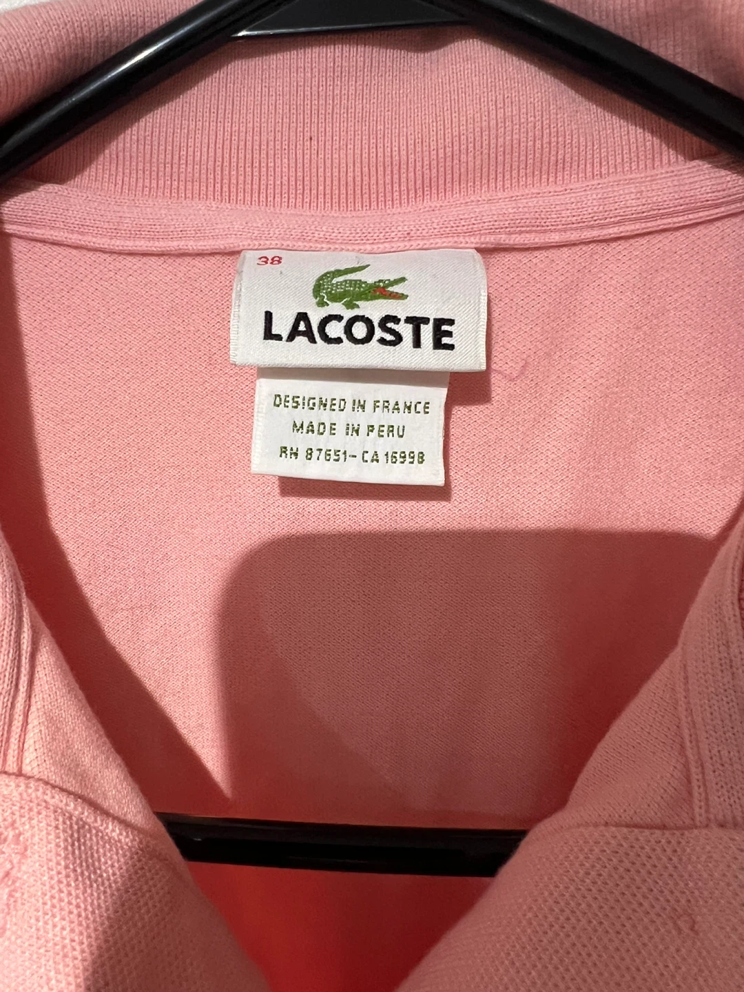 Lacoste Women's Polo Shirt - Size 38, Pink - photo 3