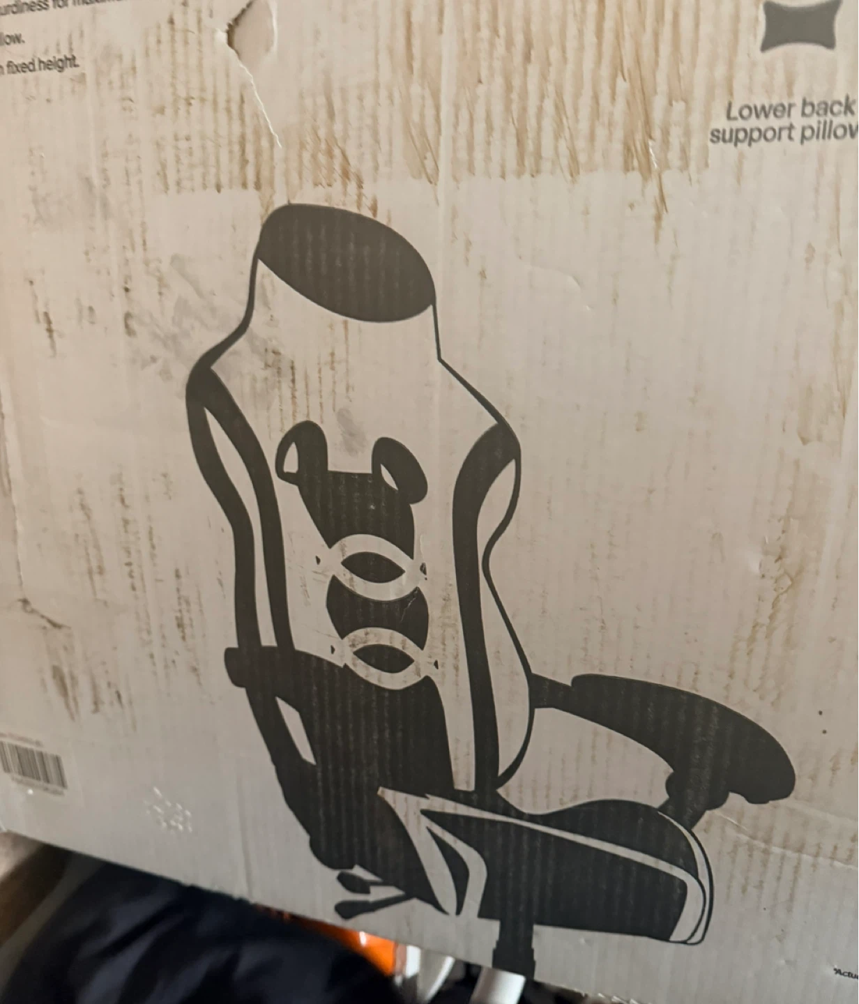 Gaming Chair with Lower Back Support Pillow