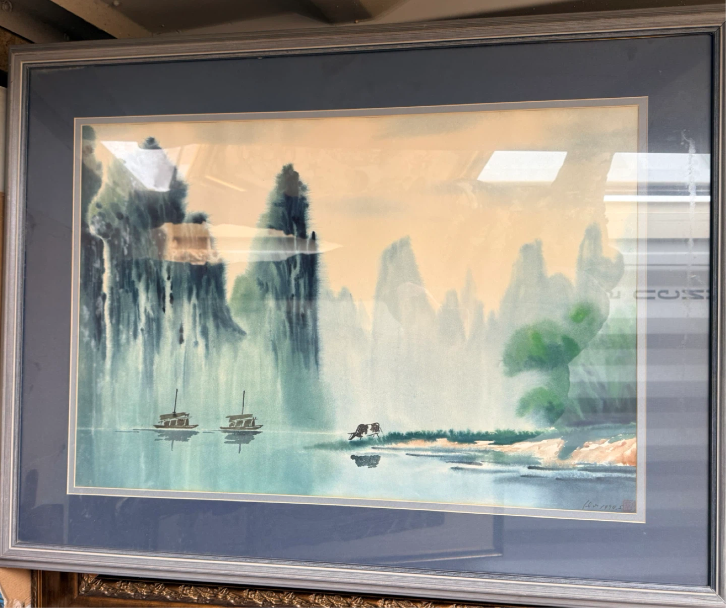 Framed Watercolour Painting