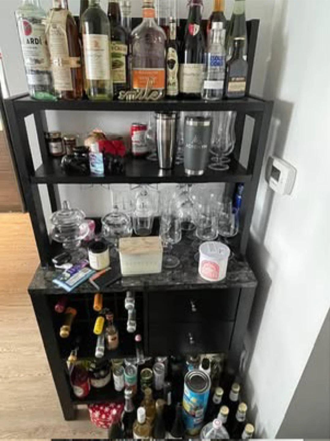 Wine Bar with Wine Rack