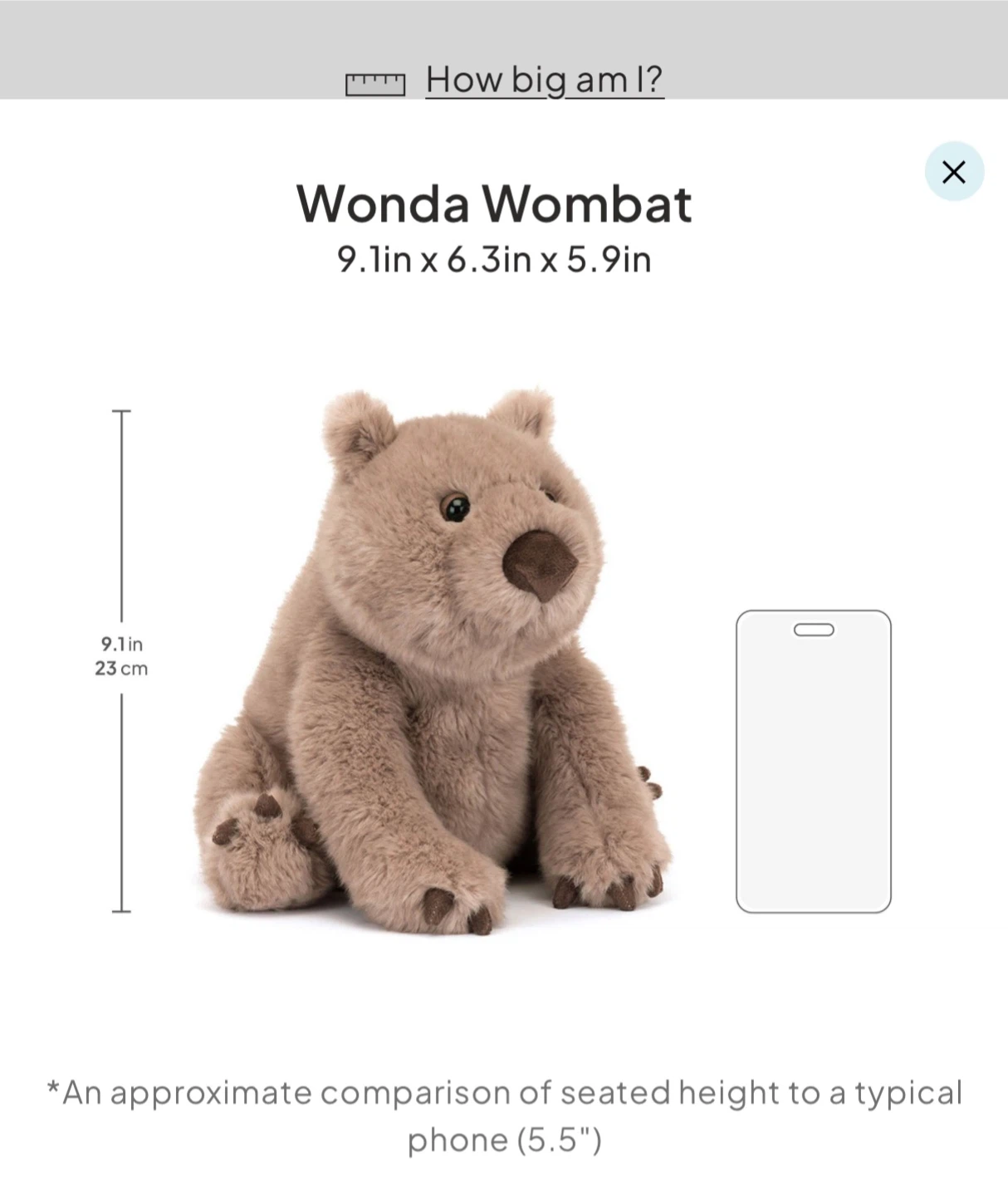 Jellycat Wonda Wombat - photo 2