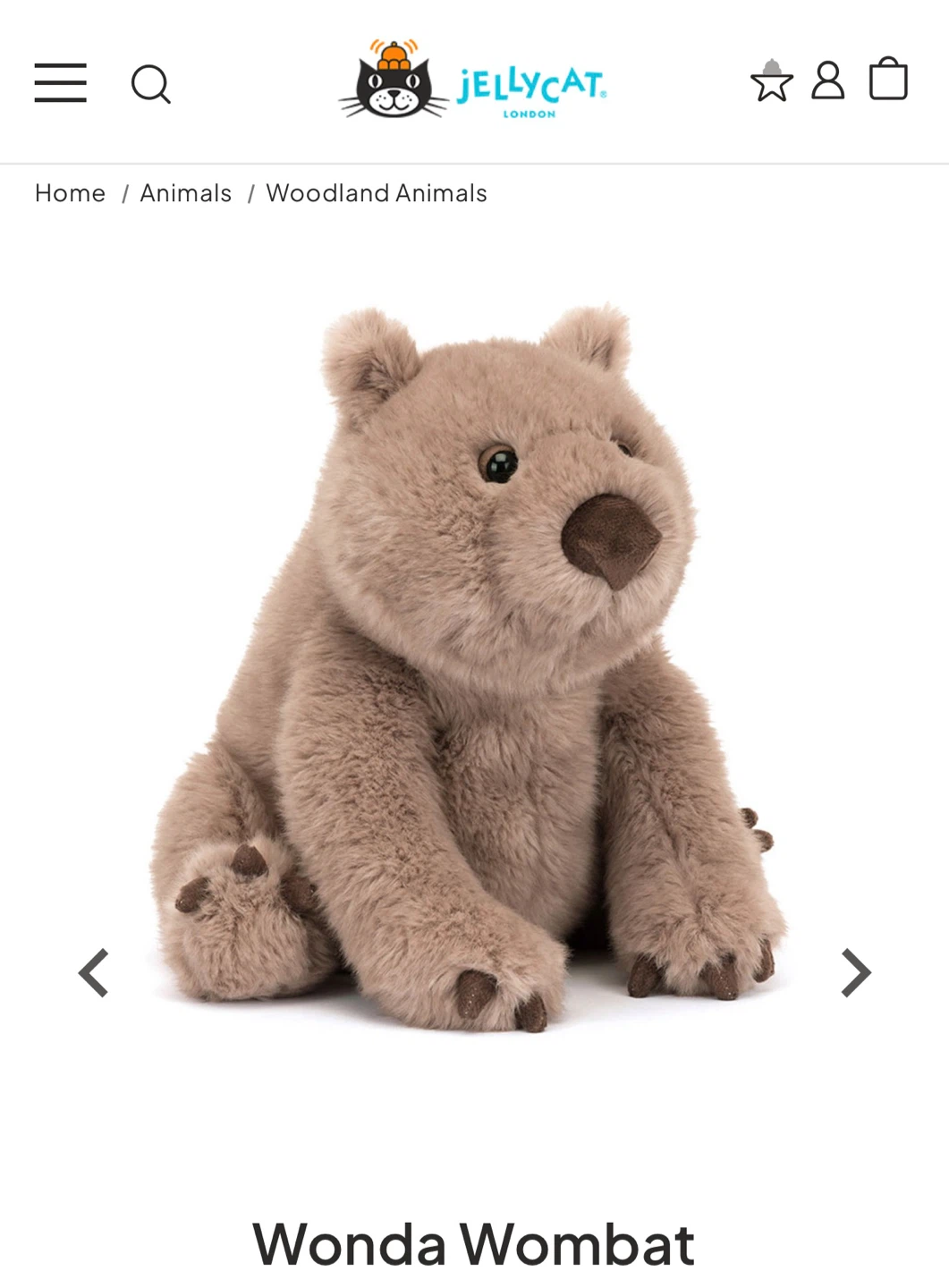 Jellycat Wonda Wombat