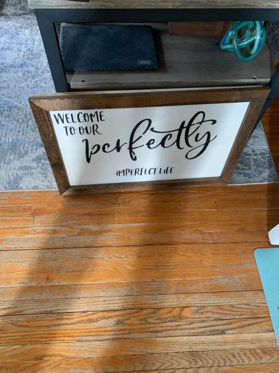 Wooden sign