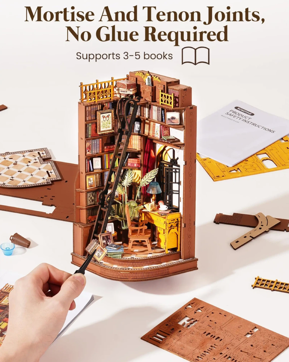 🥕Rolife Book Nook & Wonderland - Silent Corner Study - photo 3