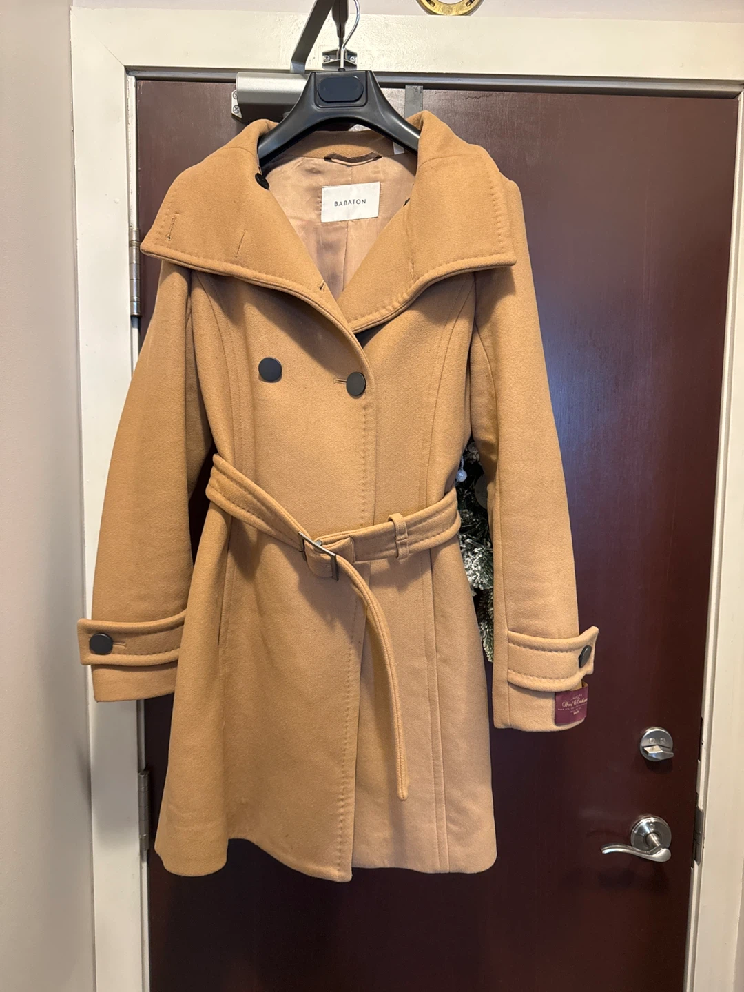 Babaton Wool Coat - Camel Colour