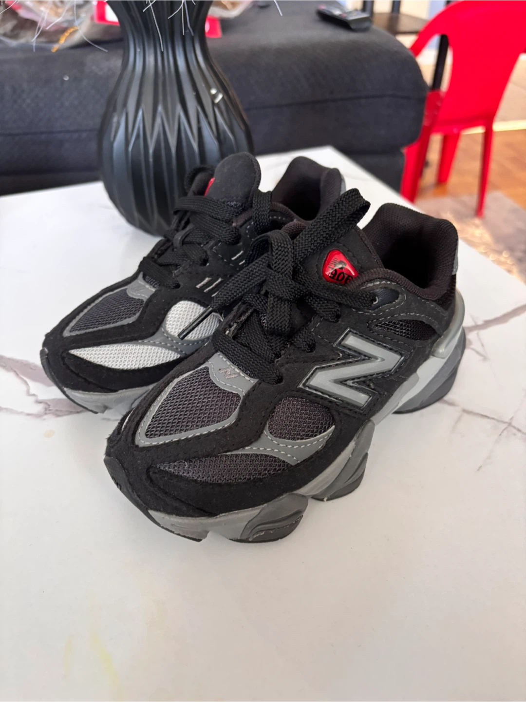 New Balance 9060 Kids Sneakers - Black/Grey - photo 2