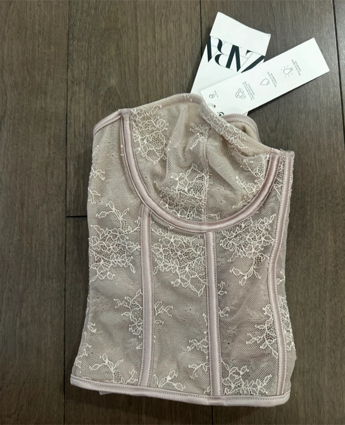 NEW Zara Lace Corset Top - photo 3
