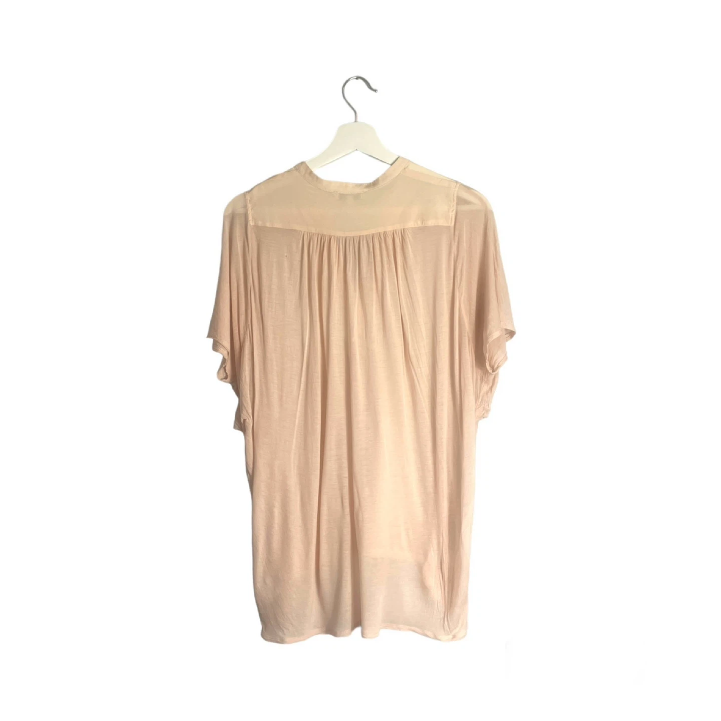 Aritzia Babaton Pink Silk Tunic Blouse Size Small - photo 2