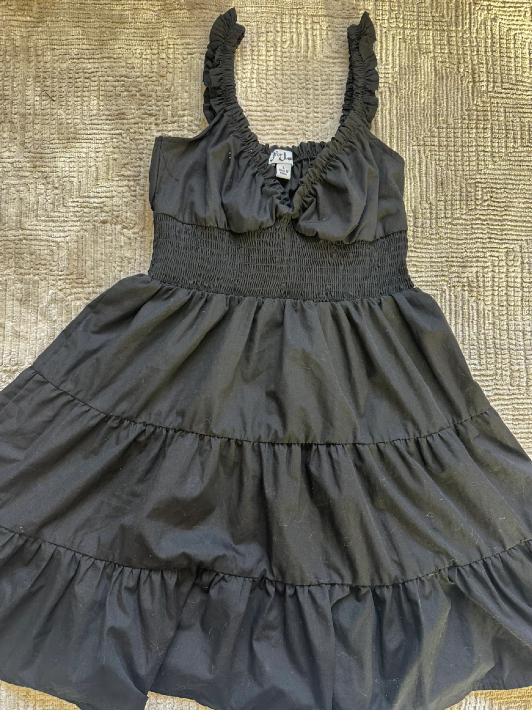 Tiered Black Dress