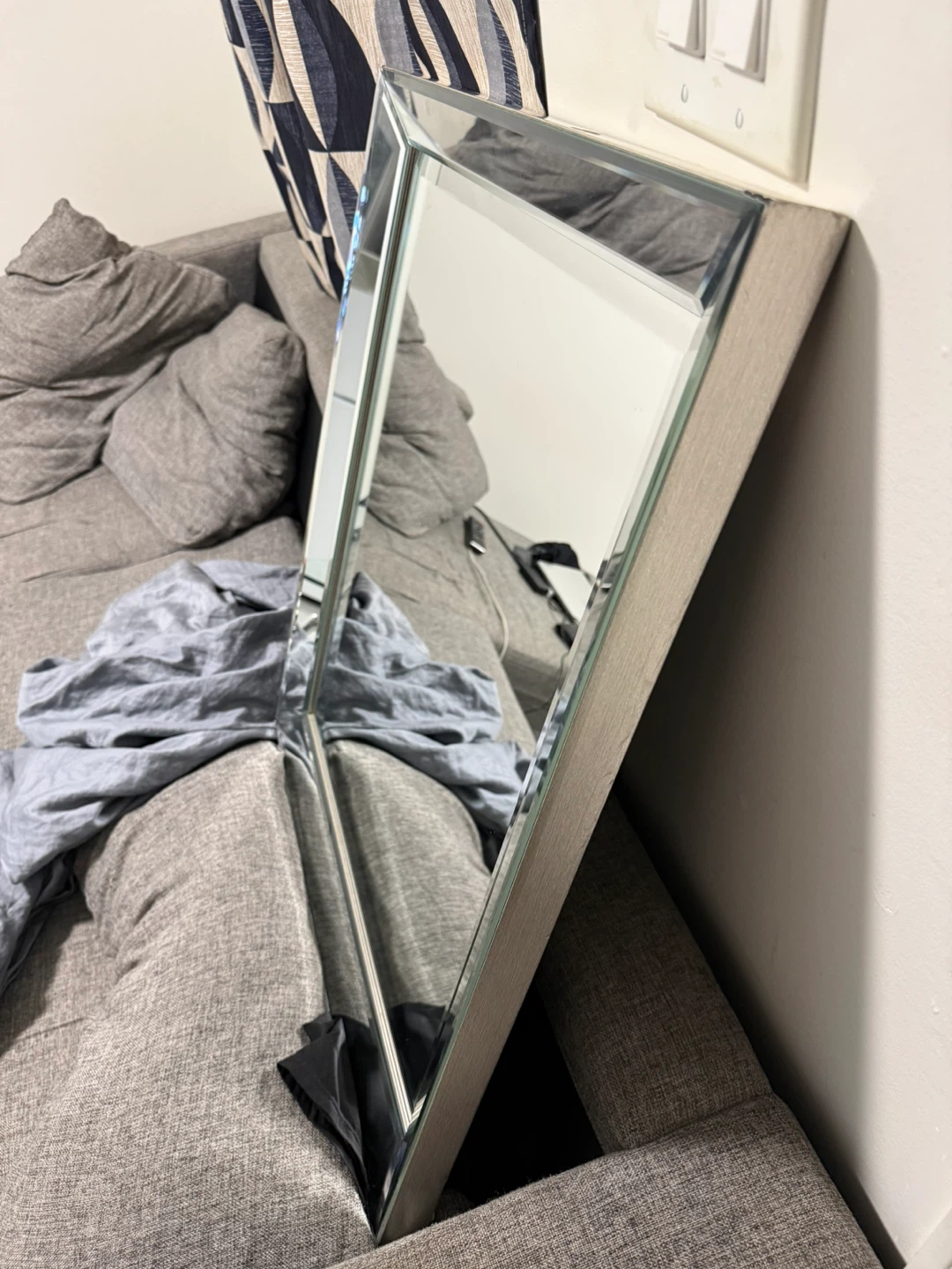 Square Mirrored Chrome Frame - photo 2