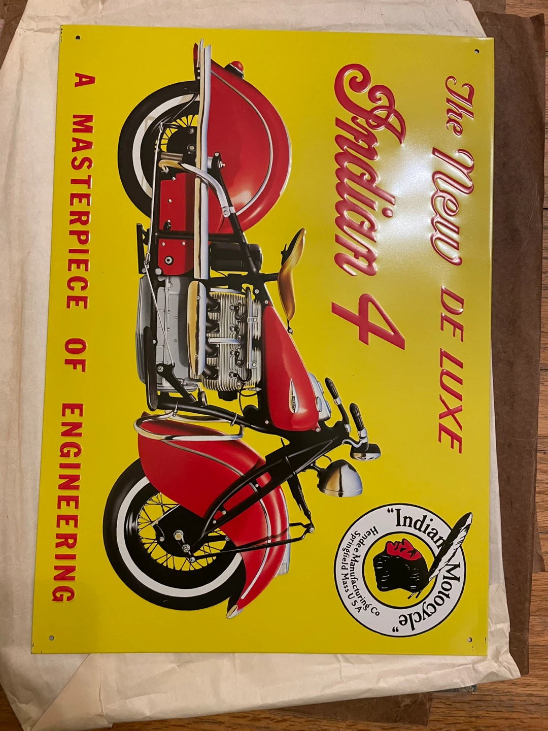 Indian Motorcycle Metal Sign