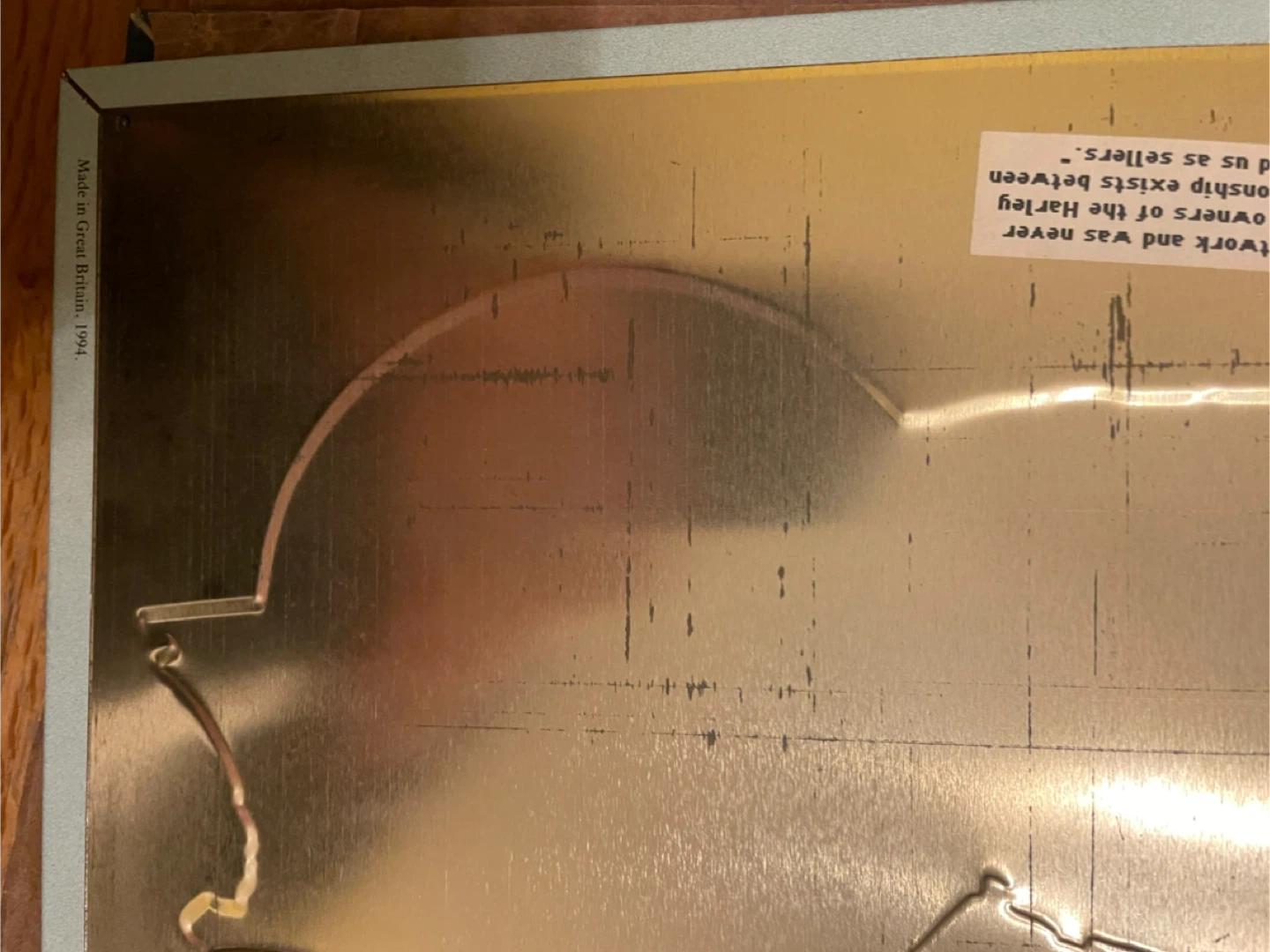 Harley-Davidson 61 OHV Twin Metal Sign - photo 3