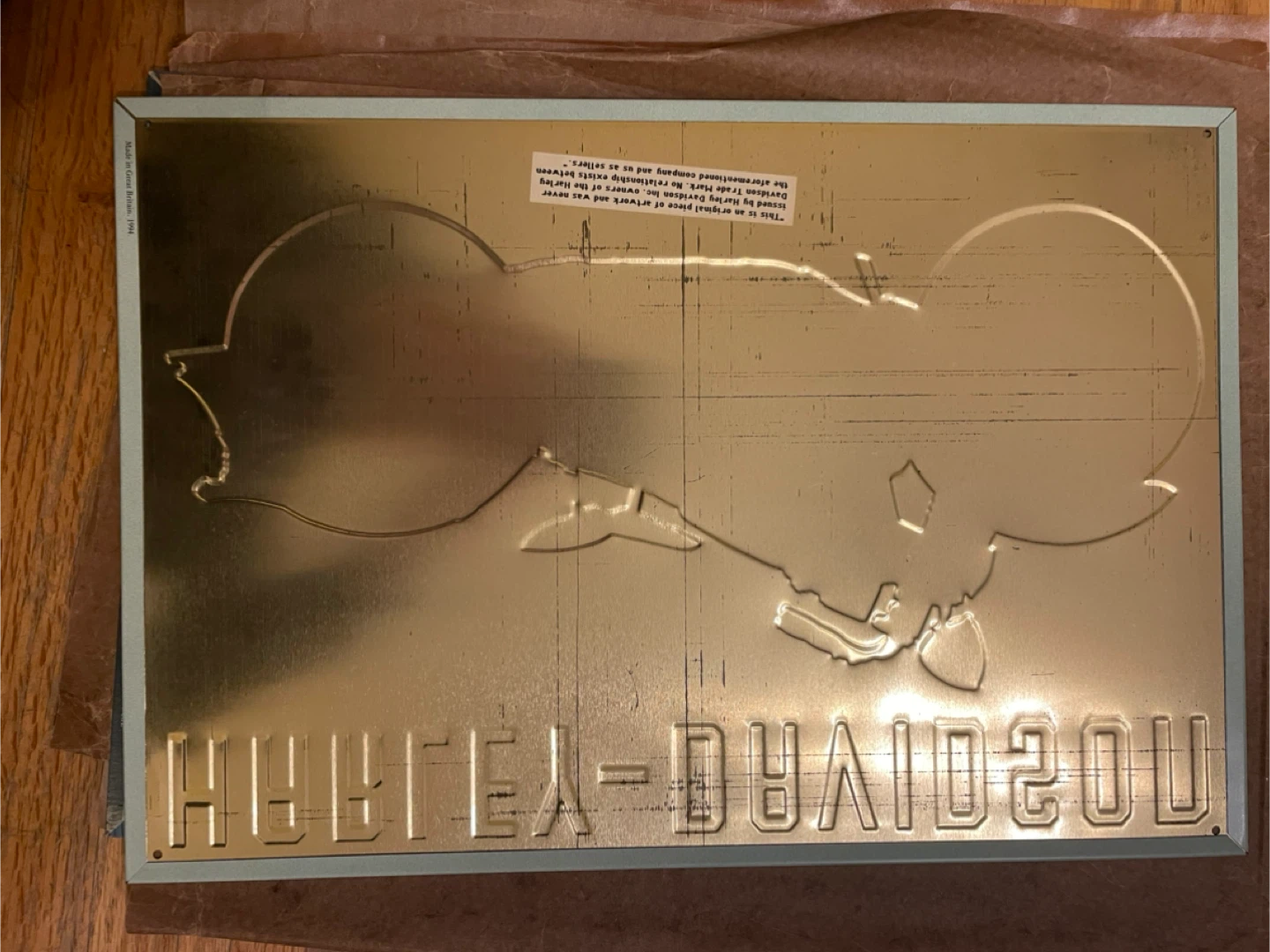 Harley-Davidson 61 OHV Twin Metal Sign - photo 2
