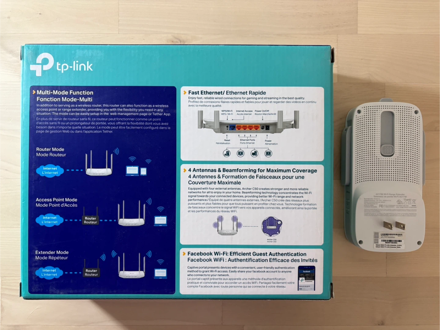 Like New TP-Link AC1200 WiFi Router/Extender - photo 2