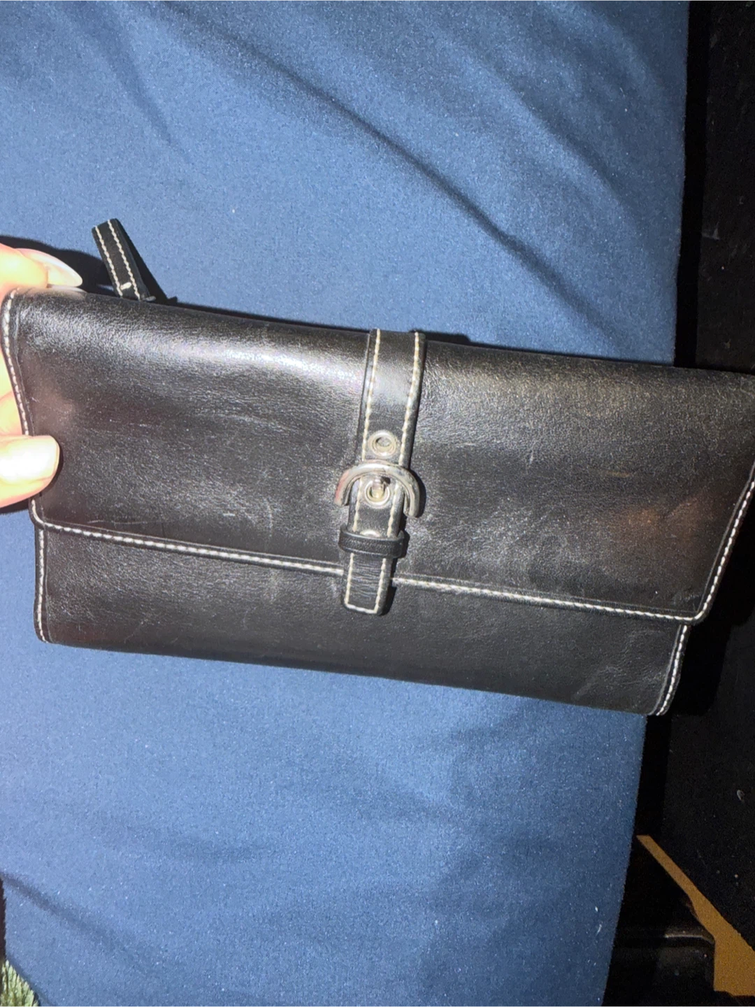 Coach Black Leather Wallet - photo 2