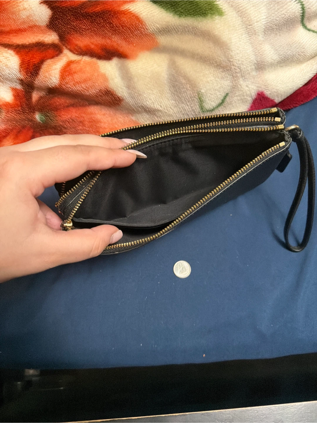 Coach Black Leather Wristlet - photo 4