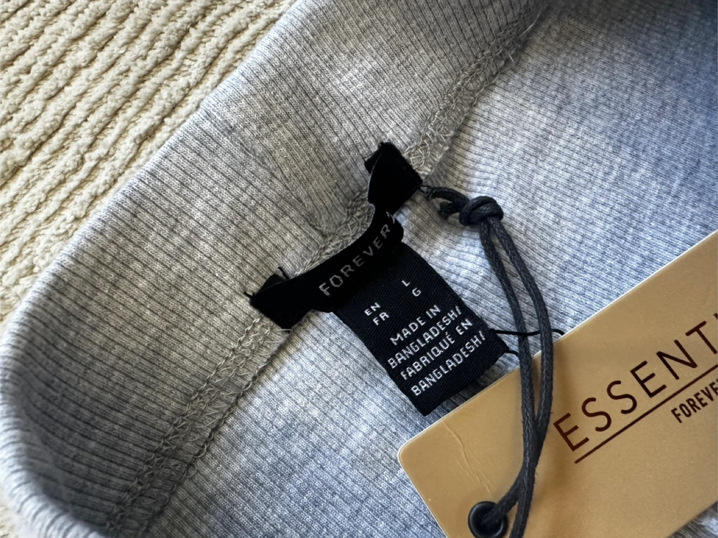 NEW Forever 21 Essential Grey Lounge Pants - Size L - photo 3