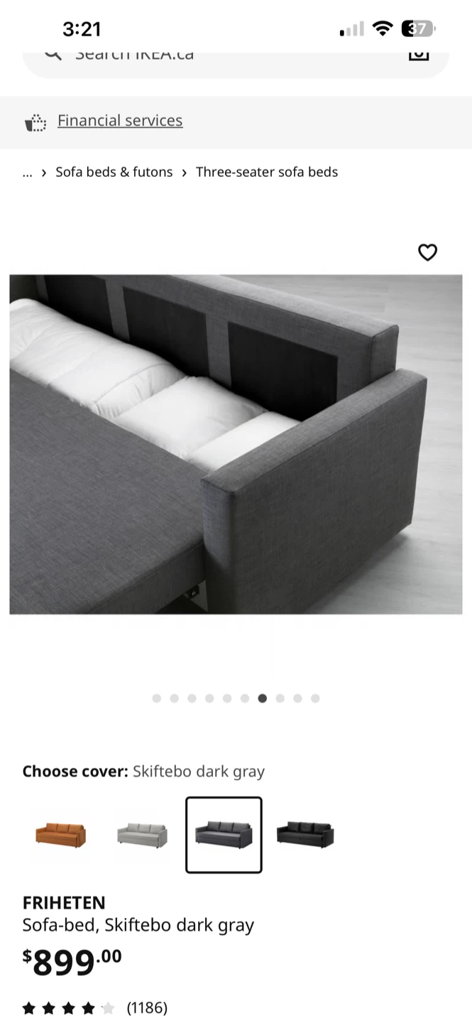 IKEA Sofa-bed, dark gray storage & bed - photo 4