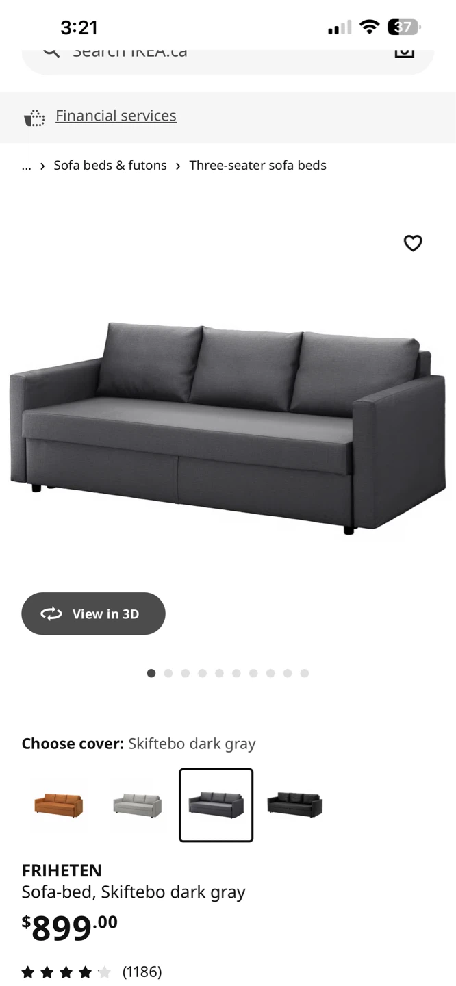 IKEA Sofa-bed, dark gray storage & bed - photo 3
