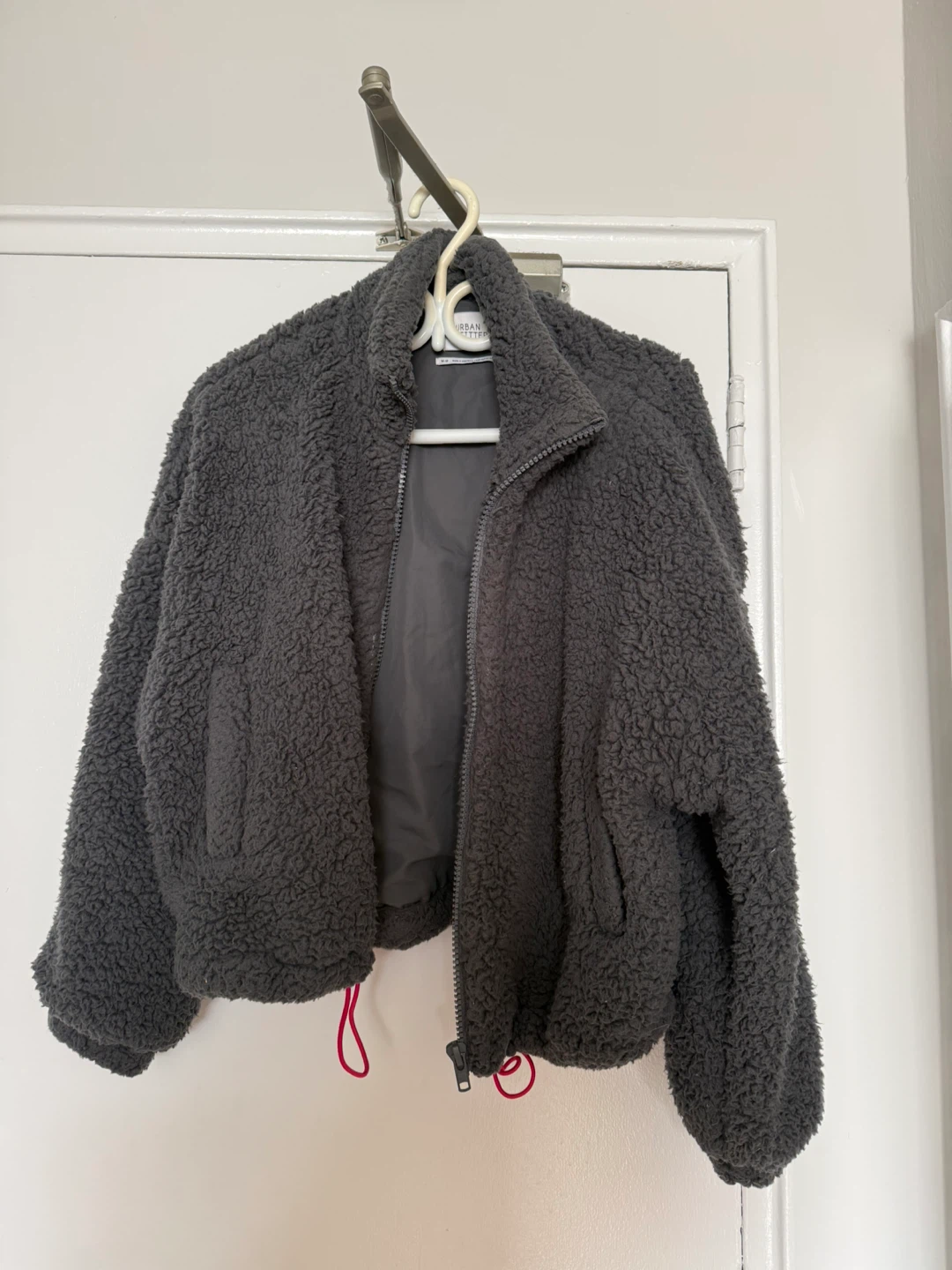 Urban Outfitters Grey Fleece Jacket
