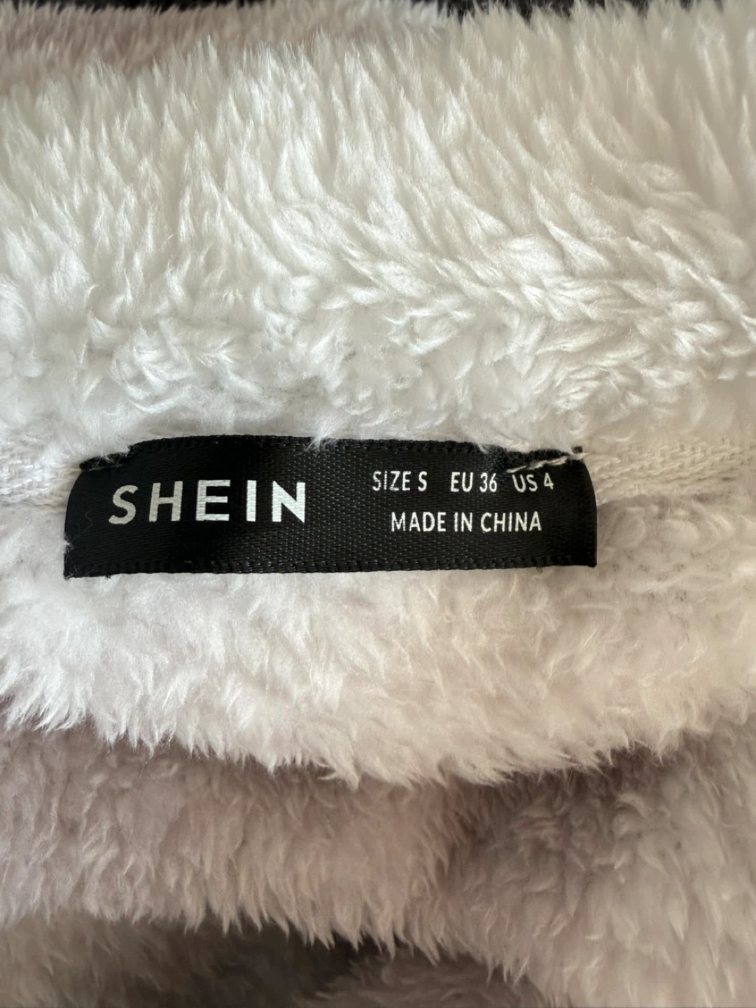 SHEIN Fleece Plaid Shacket - photo 3