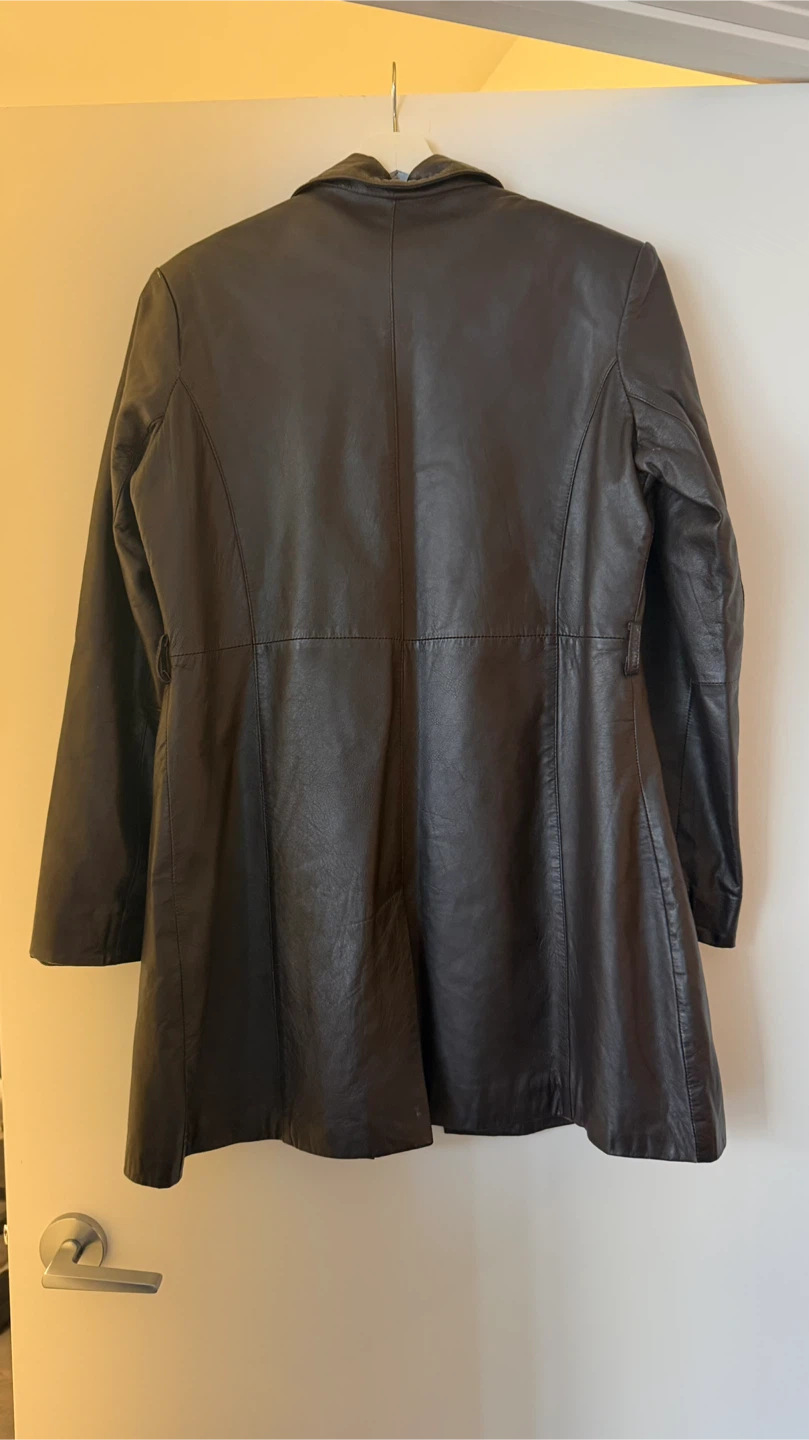 Real Leather Brown Leather Coat - photo 2