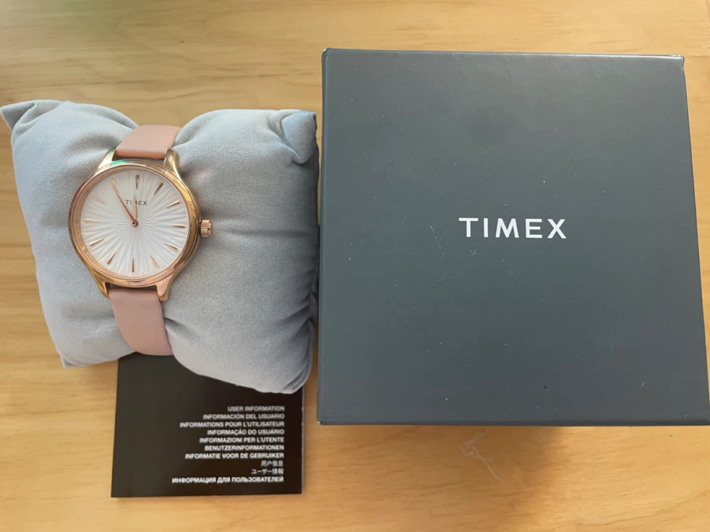 Timex Watch with Pink Leather & Rose Gold - photo 2