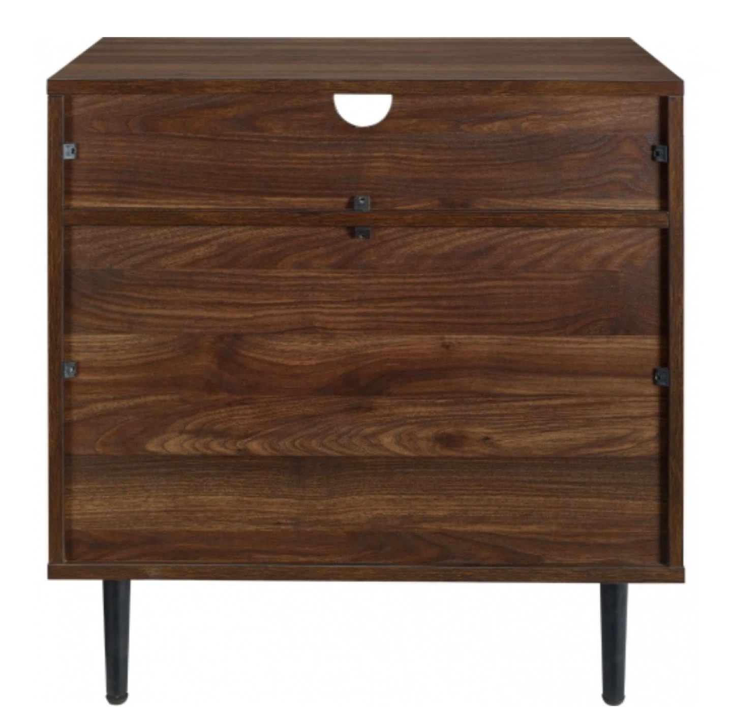 New Mid Century Modern Storage Side Table or Nightstand Walnut - photo 4