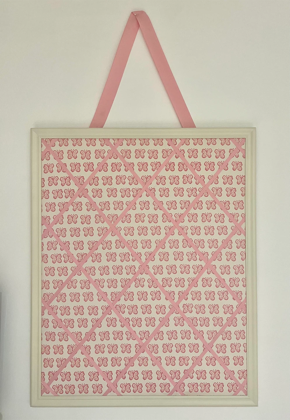 Pottery Barn Kids Pink Memory Board