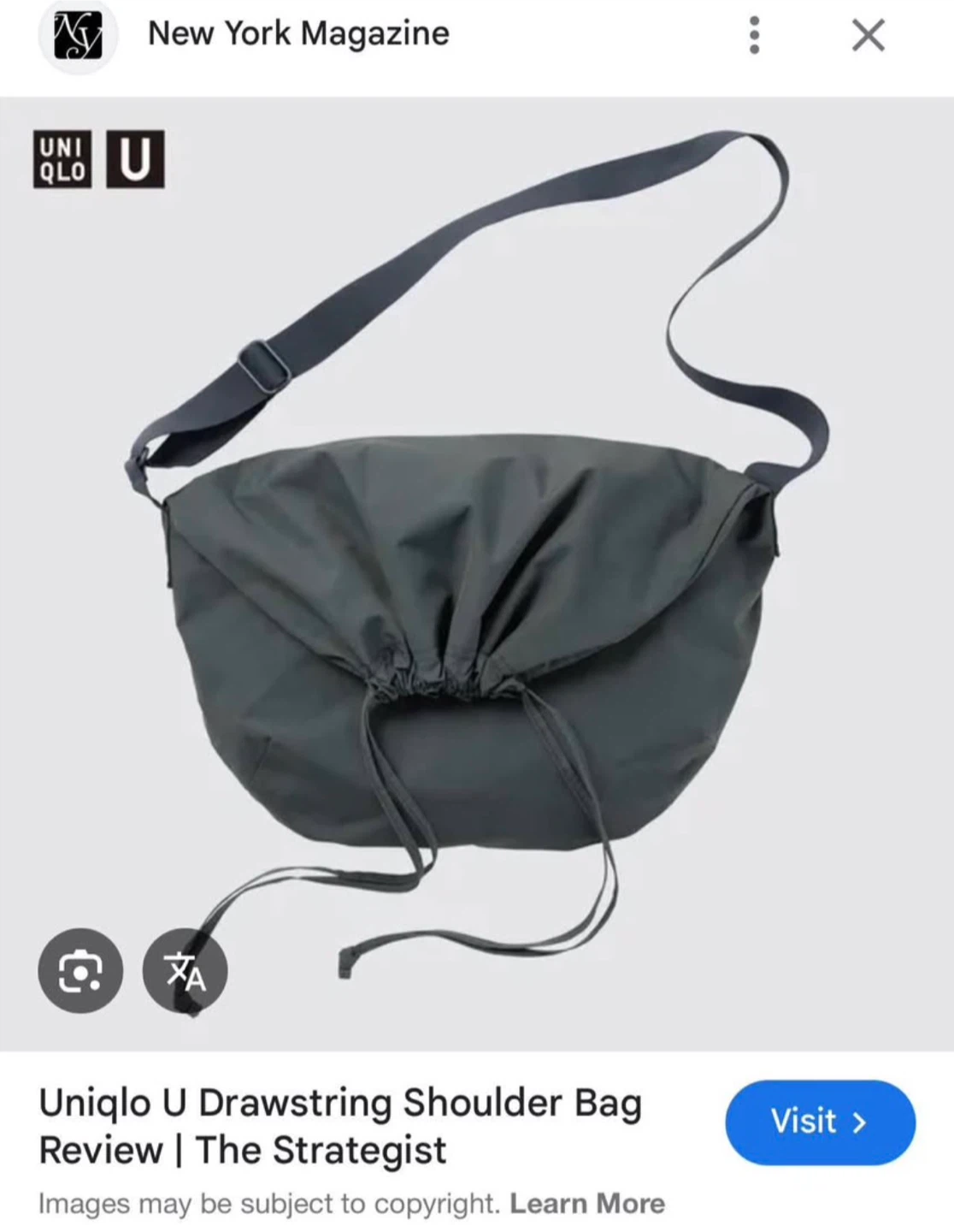 Uniqlo U Drawstring Shoulder Bag - photo 2