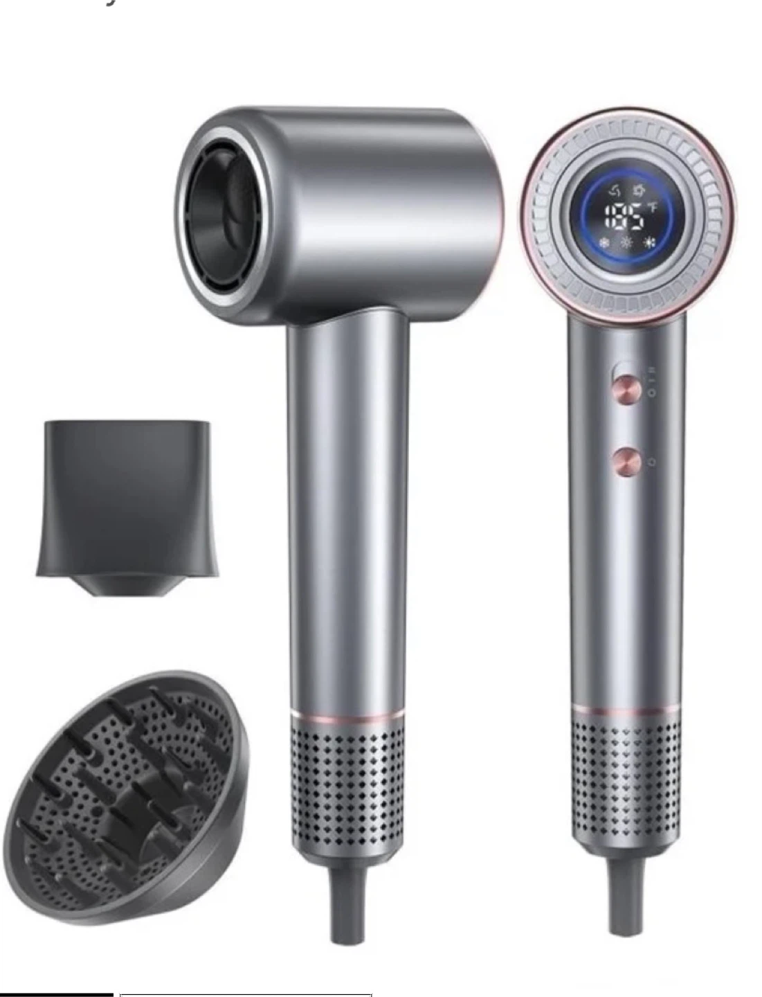 High Speed Hair Dryer with Attachments - New!