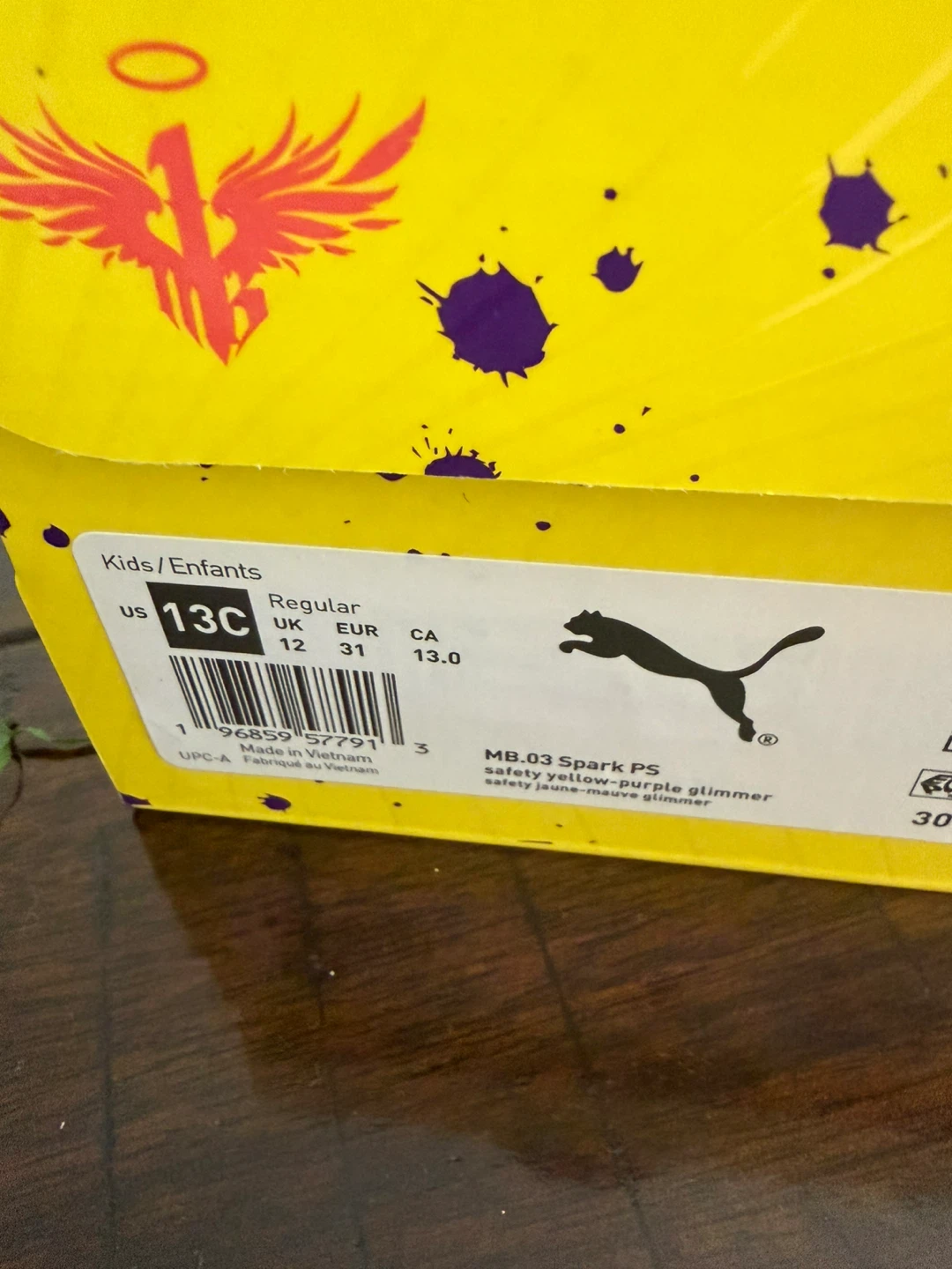 Puma MB.03 Spark PS Kids Size 13C - photo 4