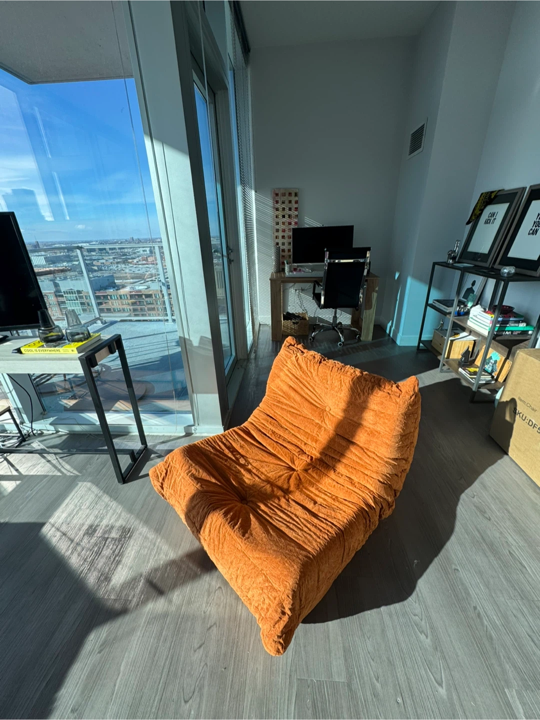 Comfy Lounge / Gaming Chair- Dark Orange