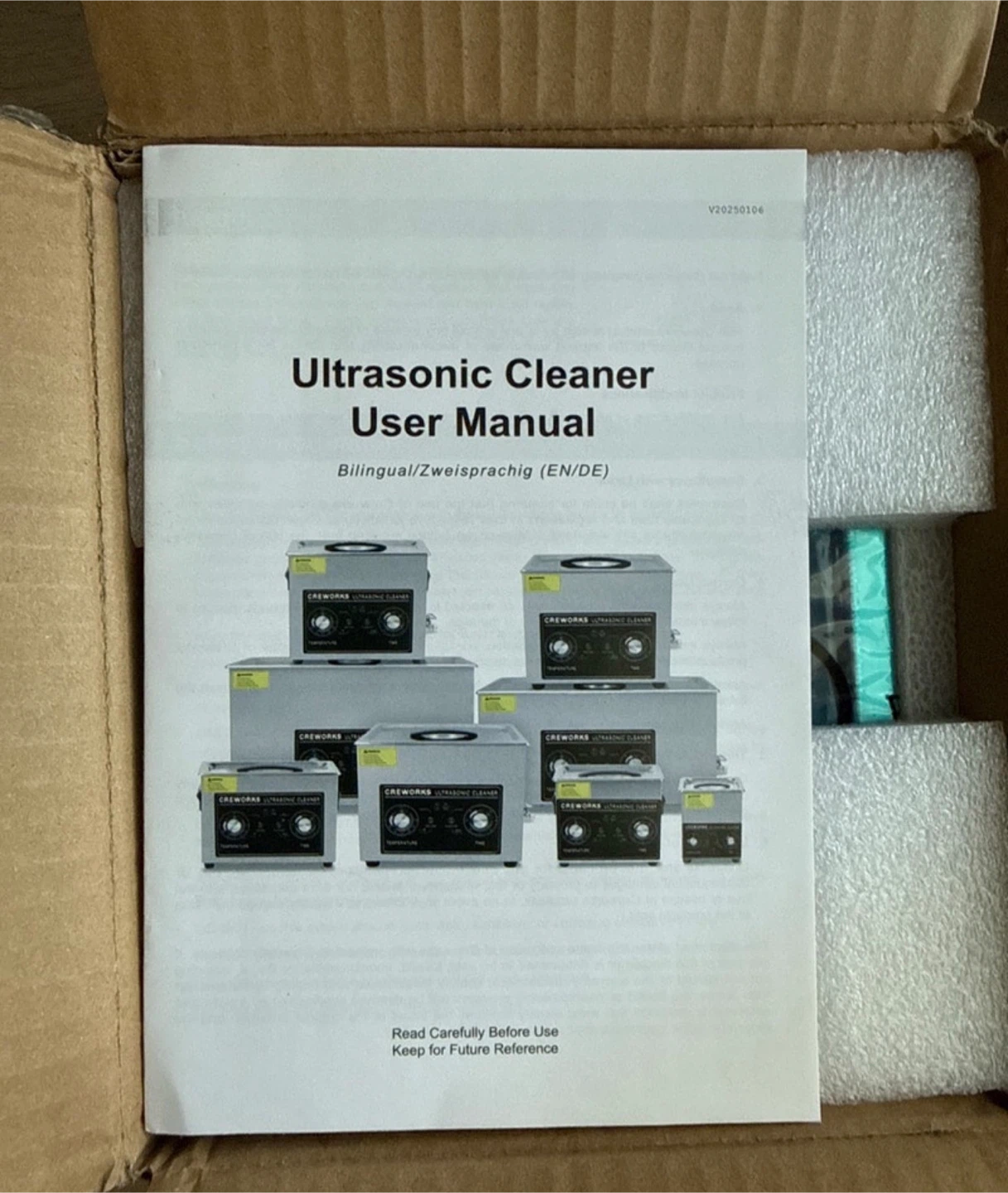 New CREWORKS Ultrasonic Cleaner Stainless Steel - photo 2