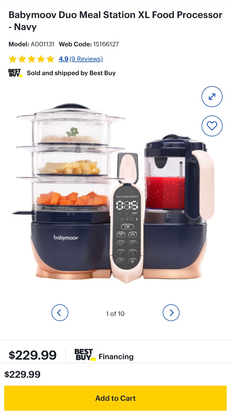 Babymoov Duo Meal Station XL - Navy - photo 5