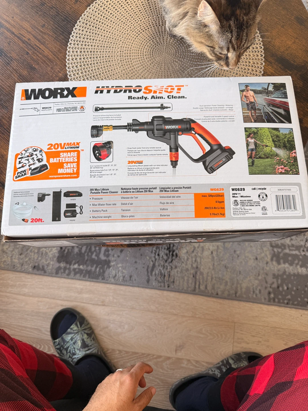 WORX Hydroshot 20V Portable Power Cleaner - New in Box! - photo 2