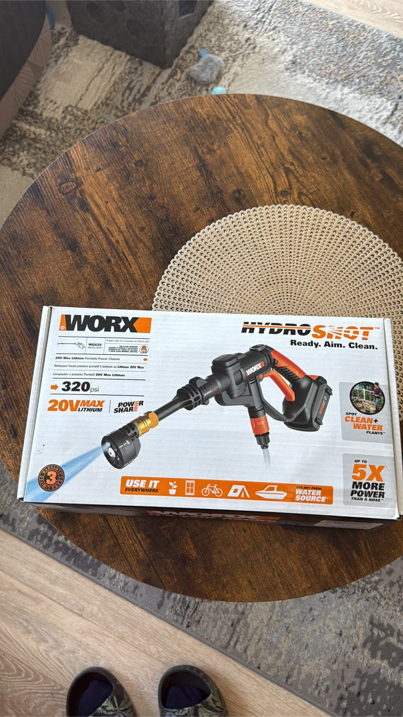 WORX Hydroshot 20V Portable Power Cleaner - New in Box! - photo 3