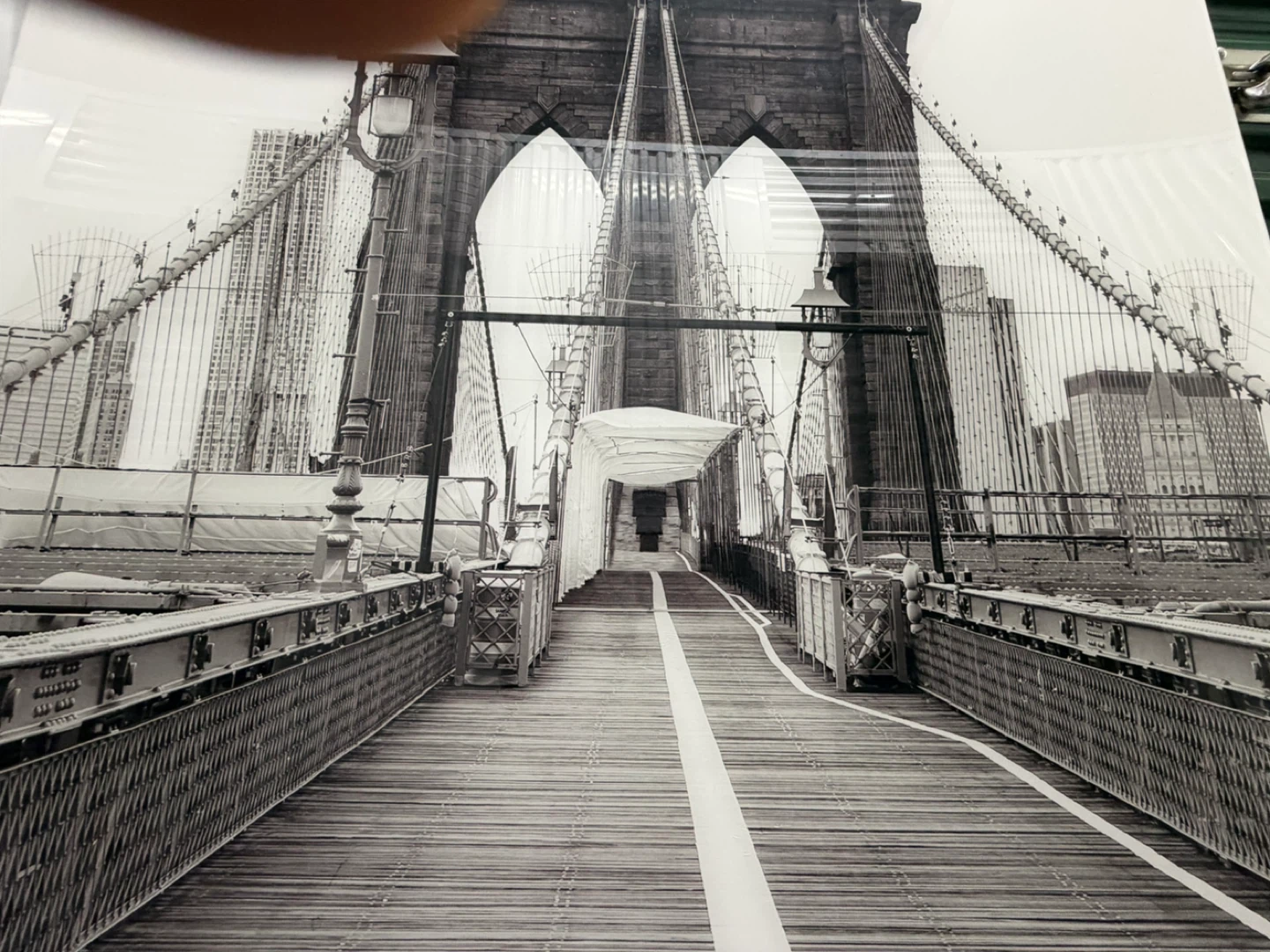 Brooklyn Bridge Black & White Print - photo 3
