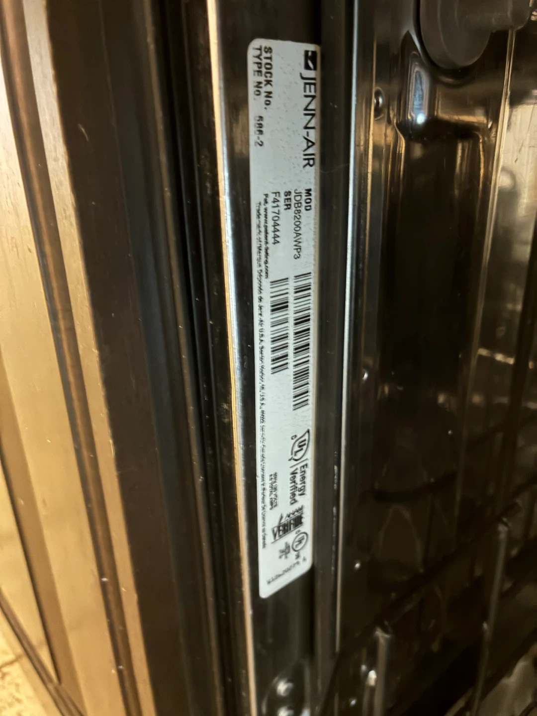 Jenn-Air JDB9200AWP3 Dishwasher