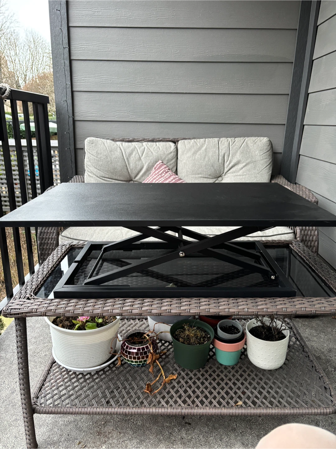 Adjustable Height Standing Desk - Black - photo 2