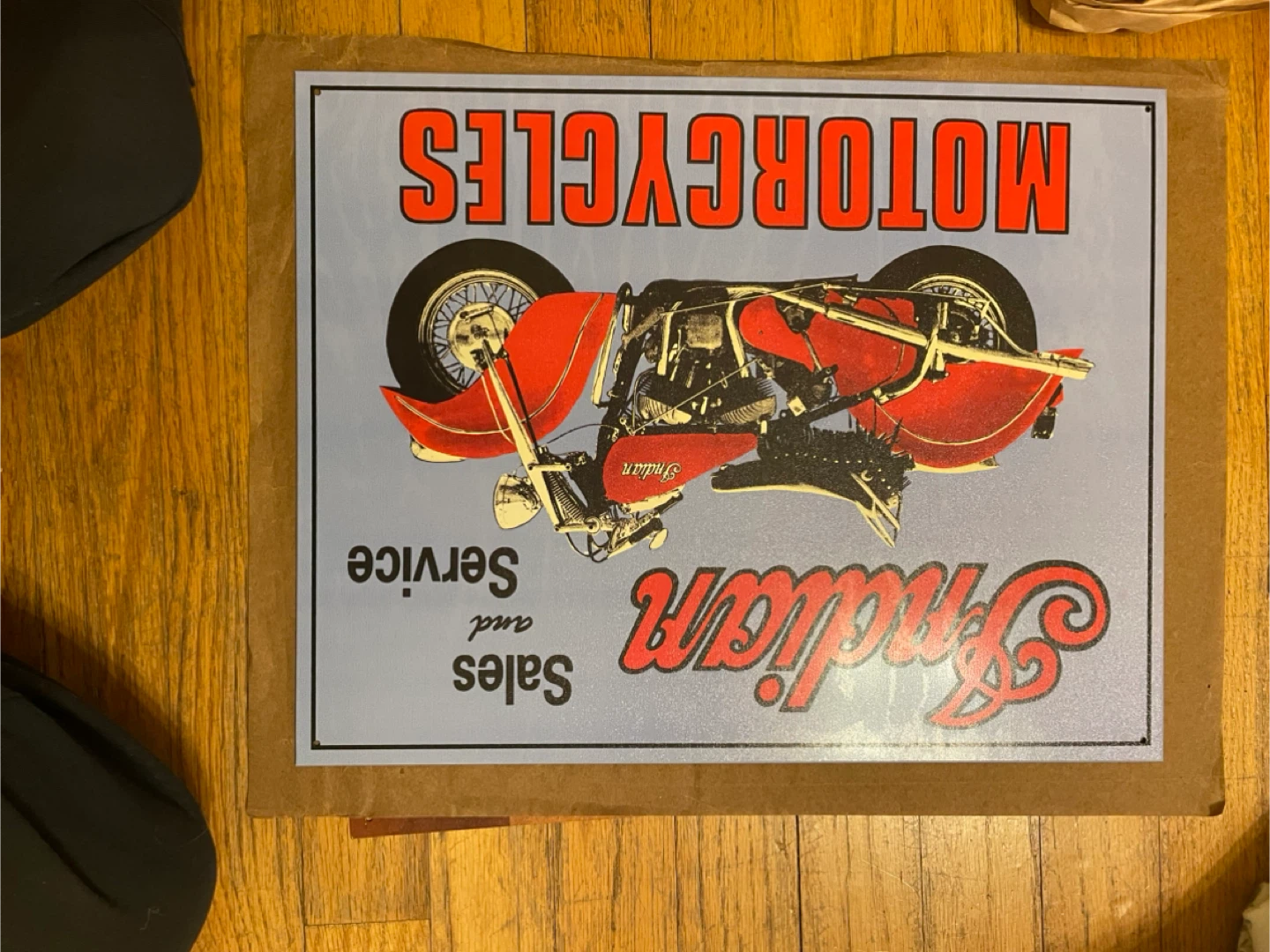 Indian Motorcycle Sales and Service Sign
