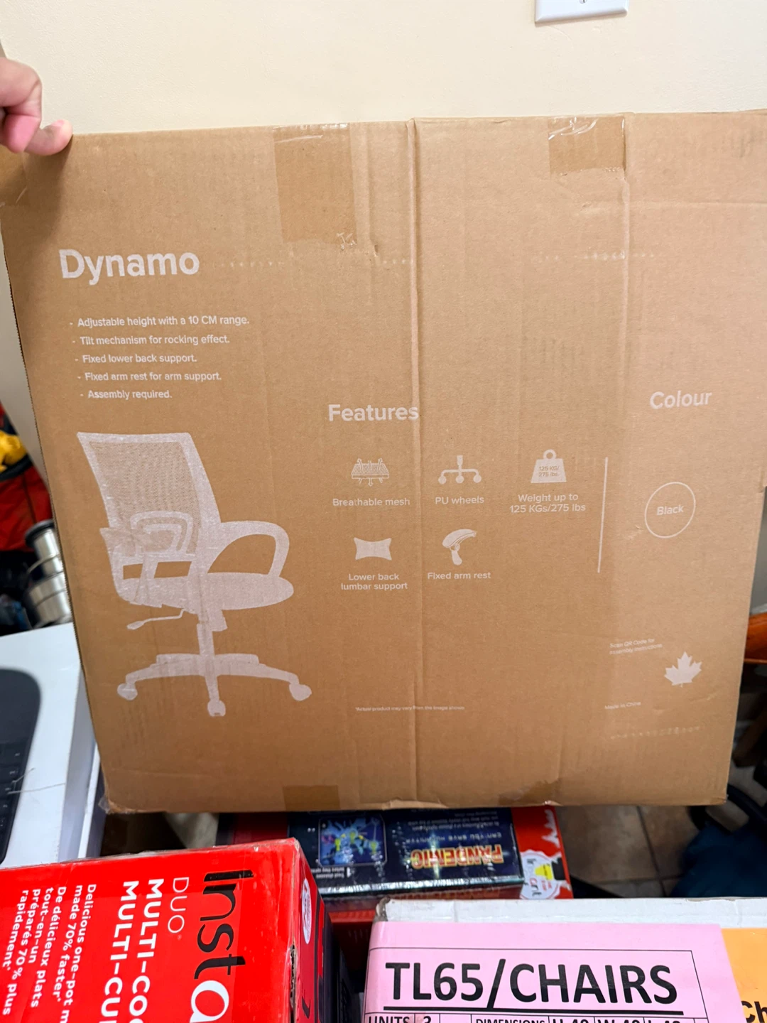 Dynamo Black Office Chair - New in Box!