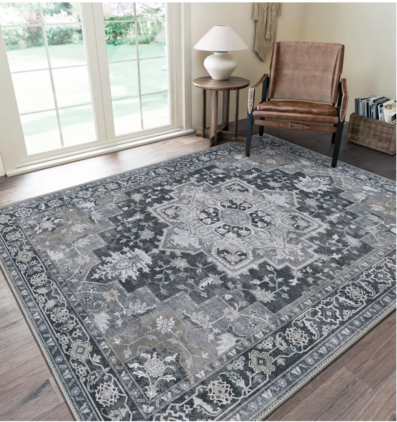 8x10 Deep Gray Area Rug