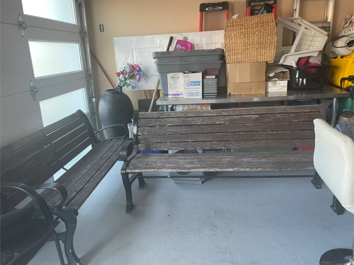 Wooden Park Bench