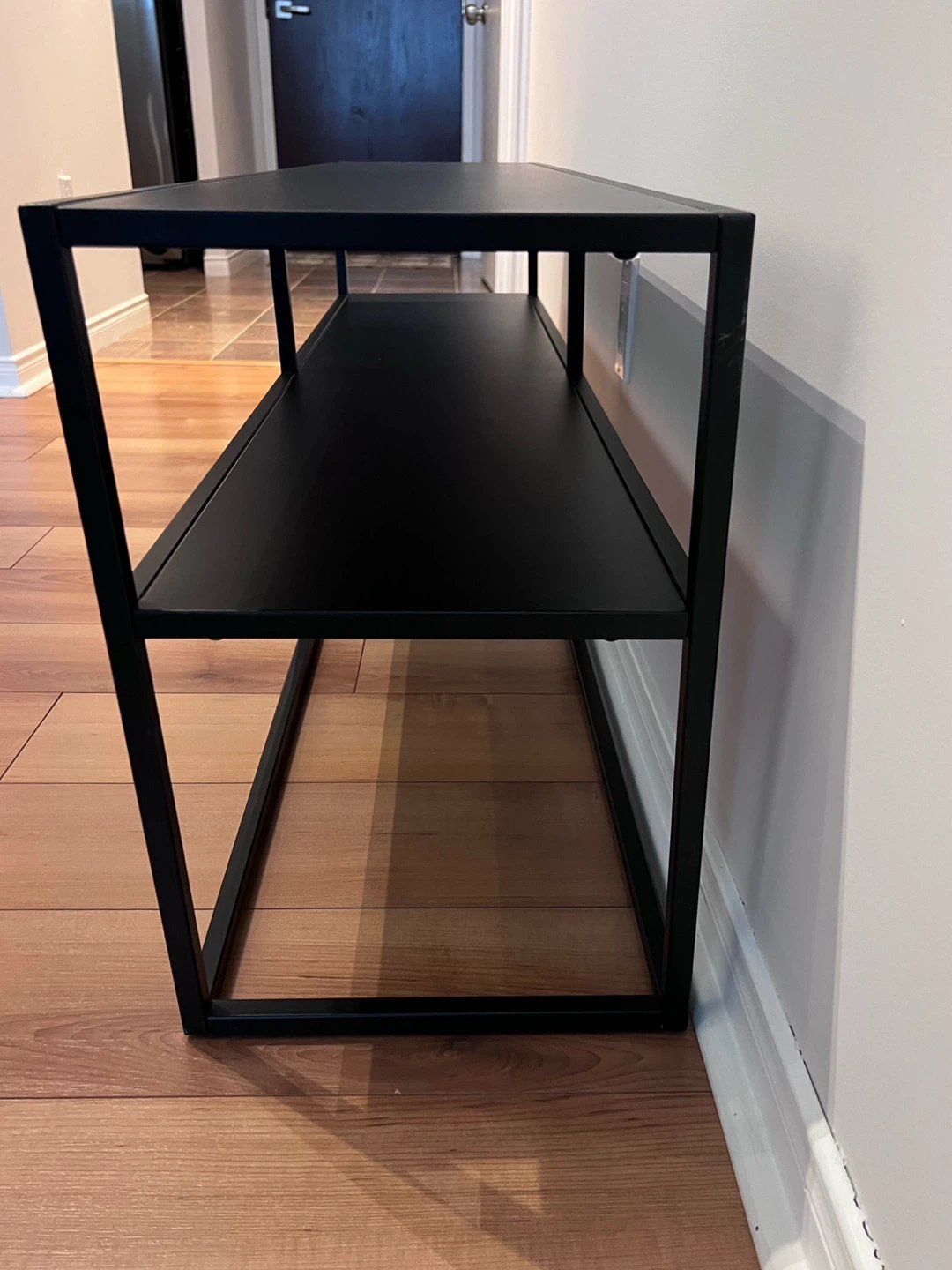Modern Black Metal TV Stand - photo 2