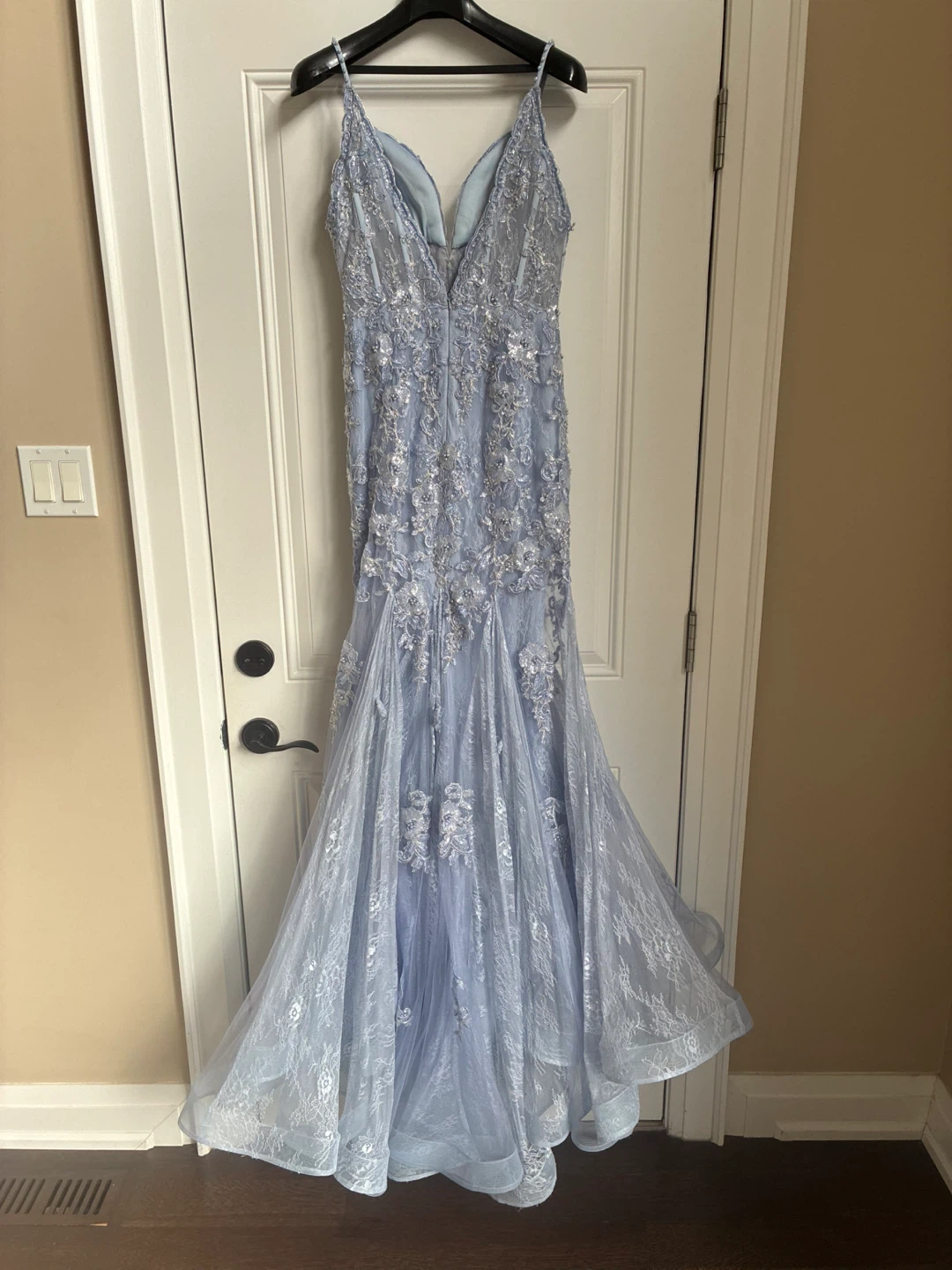 Light Blue Lace Formal Dress - photo 2